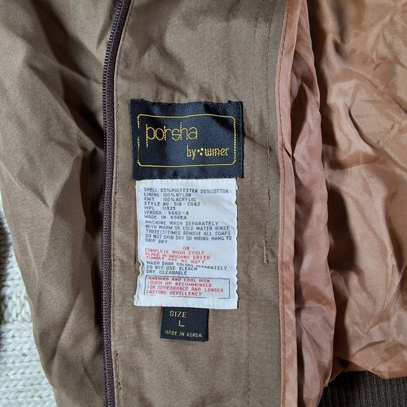 Men's Brown Bomber Jacket - Picture 10 of 11